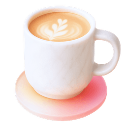 Tasse de café avec latte art