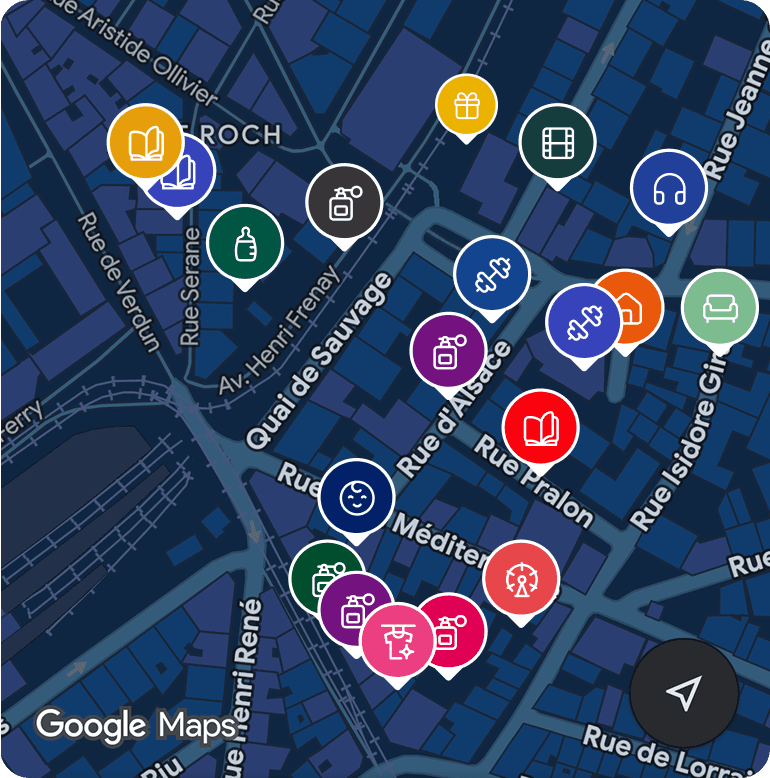 Réseau de plus de 500 enseignes